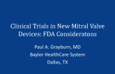 Practical and Meaningful Clinical Trial Pathways for New Mitral Valve Therapies