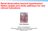 Renal Denervation Beyond Hypertension: Status Update and Study Pathways for New Clinical Indications