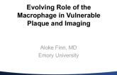Evolving Role of the Macrophage in Vulnerable Plaque, and Imaging Methods