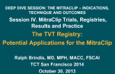 The TVT Registry: Potential Applications for the MitraClip
