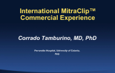 International MitraClip Commercial Experience