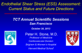 Endothelial Shear Stress Assessment: Current Status and Future Directions
