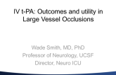 IV Fibrinolysis, the Mainstay of Acute Ischemic Stroke Therapy: Role and Outcomes and Failure in Large Vessel Occlusions
