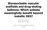 Bioresorbable Vascular Scaffolds and Drug-Eluting Balloons: Which Subsets Meaningfully Benefit Beyond Metallic DES?