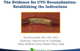 The Evidence for CTO Recanalization: Establishing the Indications