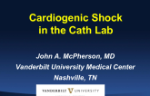 Cardiogenic Shock Developing in the Cath Lab