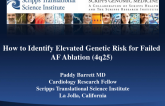 How to Identify Elevated Genetic Risk for Failed AF Ablation (4q25)