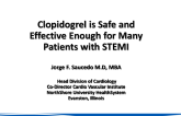 No, Clopidogrel Is Safer and Effective Enough for Many Patients!