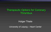 Therapeutic Options for Coronary Thrombus