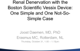 Renal Denervation with the Boston Scientific Vessix Device: One Simple and One Not-So-Simple Case