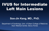 Case IV: IVUS for Intermediate Left Main Lesions