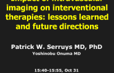 Impact of Intravascular Imaging on Interventional Therapies: Lessons learned and Future Directions