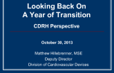 FDA-CDRH Perspectives