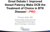 PRO: Improved Vessel Patency Make Drug-Coated Balloons the Device of Choice for BTK Intervention!