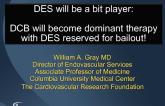 Bit Player! DCB Will Become Dominant Therapy, With DES Reserved for Bail-Out!