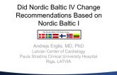 Case #2: Did Nordic Baltic IV Change Recommendations Based on Nordic Baltic I?