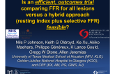 What would an outcomes trial comparing FFR for all lesions versus a hybrid approach (resting index plus selective FFR) look like?
