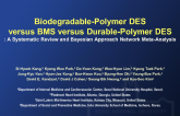 Biodegradable-Polymer Drug-Eluting Stents versus Bare Metal Stents versus Durable-Polymer Drug-Eluting Stents : A Systematic Review and Bayesian Approach Network Meta-Analysis
