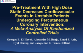 Pre-Treatment With High Dose Statin Decreases Cardiovascular Events In Unstable Patients Undergoing Percutaneous Coronary Intervention: A Meta-Analysis Of Randomized Controlled Trials