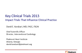 Show Me the Data: Key Clinical Trials in 2012-2013