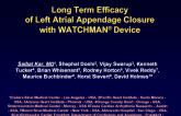Long Term Efficacy of Left Atrial Appendage Closure with WATCHMAN® Device