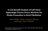 A Cost Benefit Analysis of Left Atrial Appendage Closure Versus Warfarin for Stroke Prevention in Atrial Fibrillation