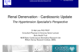 Renal Denervation - Cardiosonic Update: The Hypertension Specialist’s Perspective