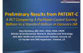 Preliminary Results from PATENT-C: A RCT Comparing A Paclitaxel-Coated Scoring Balloon to a Standard Balloon in Coronary ISR