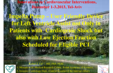 Impella Pump – User Friendly Device for Left Ventricle Assist not Only in Patients with Cardiogenic Shock but also with Low Ejection Fraction Scheduled for Eligible PCI