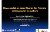 How Population-Based Studies Can Promote Cardiovascular Innovations
