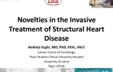 Novelties in the Invasive Treatment of Structural Heart Disease