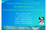 Trans-Catheter Closure of PDA by NitOcclud Coil - Trans-Aortic & Trans-Pulmonary Approach