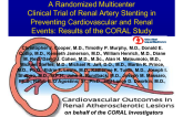 A Randomized Multicenter Clinical Trial of the Role of Renal Artery Stenting in Preventing Cardiovascular and Renal Endpoints: Results of the CORAL Study