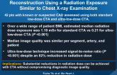 Coronary CTA with Model-based Iterative Reconstruction Using a Radiation Exposure Similar to Chest X-ray Examination