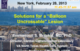 Solutions for a Balloon Uncrossable Lesion