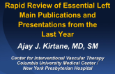Rapid Review of the World's Essential Left Main Publications and Abstracts from the Last Year