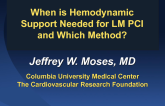 When is Hemodynamic Support Needed for Left Main PCI and Which Method?