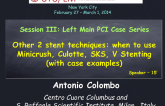 Other 2 Stent Techniques: When to Use Minicrush, Culotte, SKS, and V Stenting (with Case Examples)
