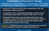 Five-Year Survival in Patients with STEMI According to Modalities of Reperfusion Therapy