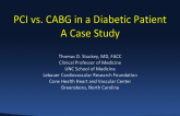 PCI vs. CABG in a Diabetic Patient: A Case Study
