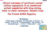 Clinical outcomes of paclitaxel coated balloon angioplasty in an unselected patient population with drug eluting stent in-stent restenosis: Results from the French GARO Registry
