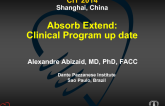 Absorb Extend: Clinical Program up date
