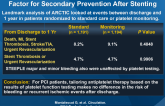 High On-Treatment Platelet Reactivity as a Risk Factor for Secondary Prevention After Stenting