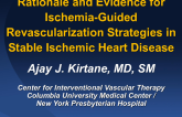 Rationale for Revascularization in Stable Ischemic Heart Disease