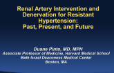 Renal Artery Intervention and Denervation for Resistant Hypertension