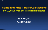 Hemodynamics I: Basic Calculations SV, CO, Valve Area, and Intracardiac Pressures