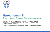 Hemodynamics III Echo-based Clinical Decision-making