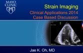 Strain Imaging: Clinical Applications 2014 Case Based Discussion