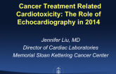 Cancer Treatment Related Cardiotoxicity: The Role of Echocardiography in 2014