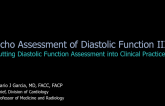 Echo Assessment of Diastolic Function III: Putting Diastolic Function Assessment into Clinical Practice